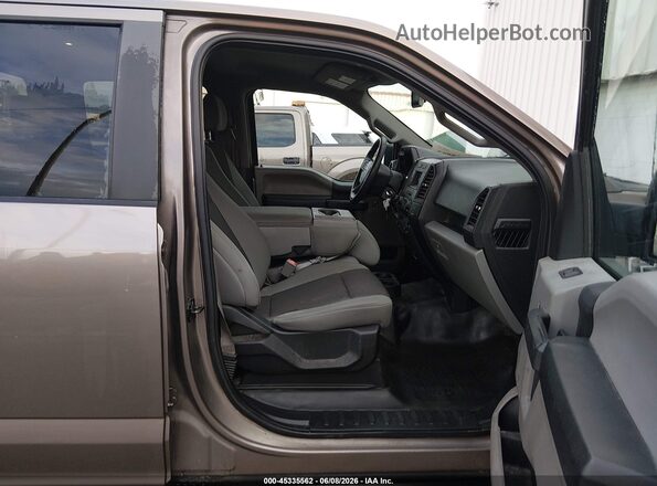 1FTEW1EB2JKF08481 2018 FORD F150 Brown წინა სალონის ხედი