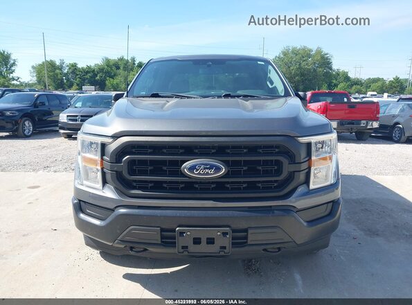 1FTEW1EB2MKE70772 2021 FORD F150 Gray Instrument cluster view