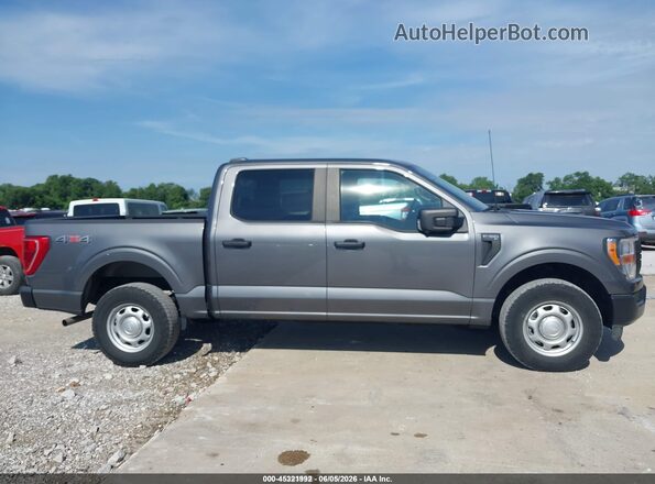 1FTEW1EB2MKE70772 2021 FORD F150 Gray Rear interior view