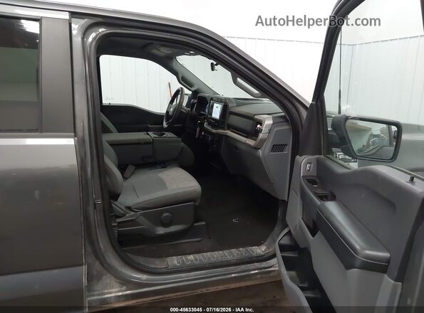 1FTEW1EB3NKD45250 2022 FORD F150 Gray წინა სალონის ხედი