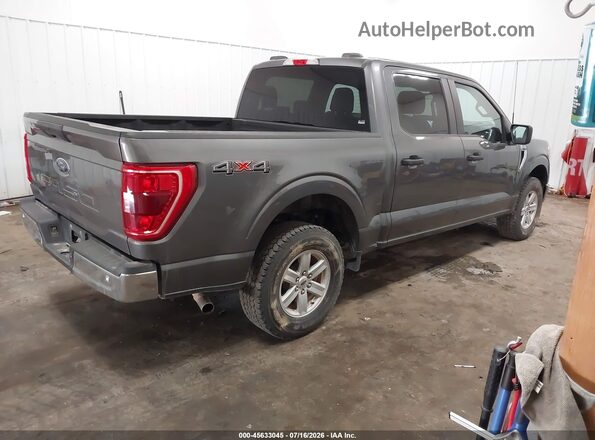 1FTEW1EB3NKD45250 2022 FORD F150 Gray უკანა მარჯვენა