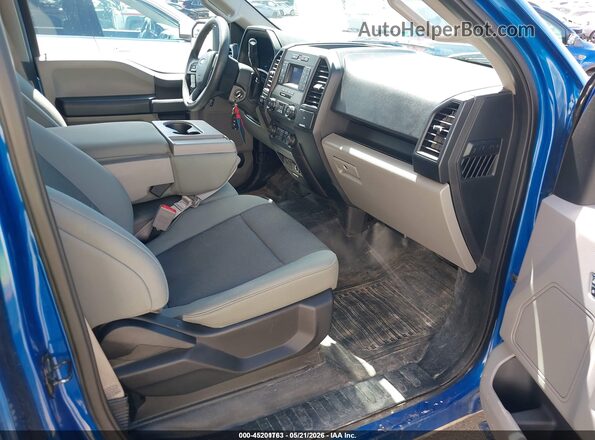 1FTEW1EB4JKE38353 2018 FORD F150 Blue Вид салону спереду