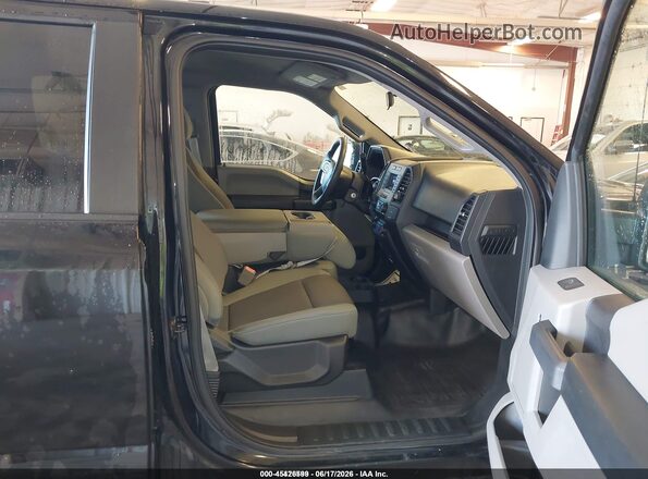 1FTEW1EB4JKE41009 2018 FORD F150 Black Widok wnętrza z przodu