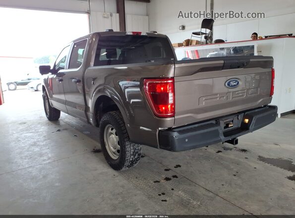 1FTEW1EB5MKE70846 2021 FORD F150 Brown Задня ліва чверть