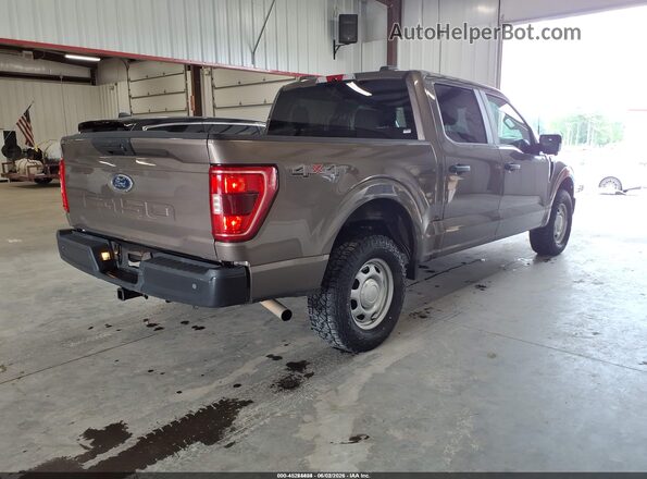 1FTEW1EB5MKE70846 2021 FORD F150 Brown Задня права чверть