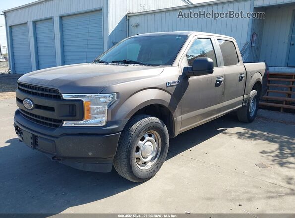1FTEW1EB6JFD04971 2018 FORD F150 Brown წინა მარცხენა ხედი სამი მეოთხედიდან