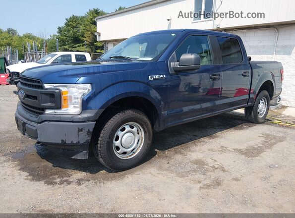 1FTEW1EB6JFD04985 2018 FORD F150 Blue წინა მარცხენა ხედი სამი მეოთხედიდან