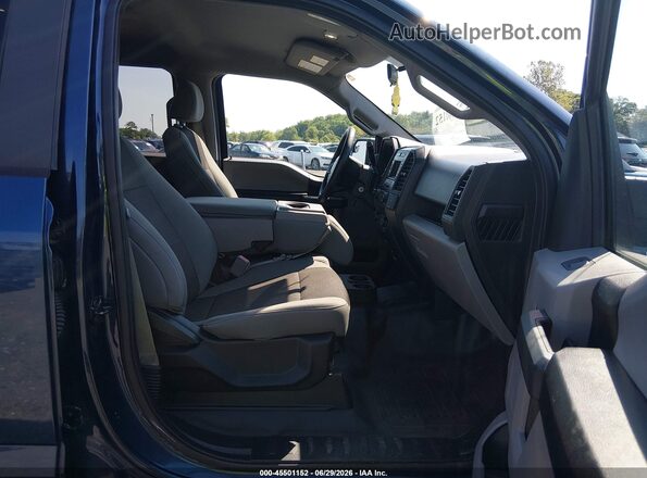 1FTEW1EB6JFD04985 2018 FORD F150 Blue წინა სალონის ხედი