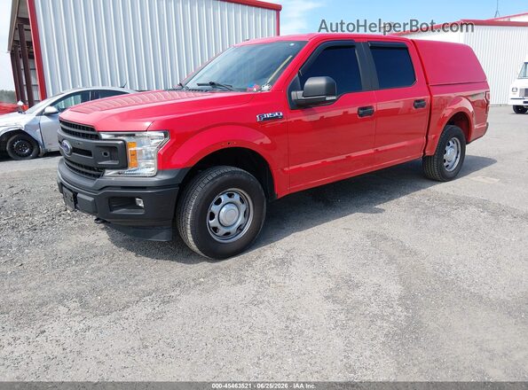 1FTEW1EB6JKE97565 2018 FORD F150 Красный Передняя левая четверть