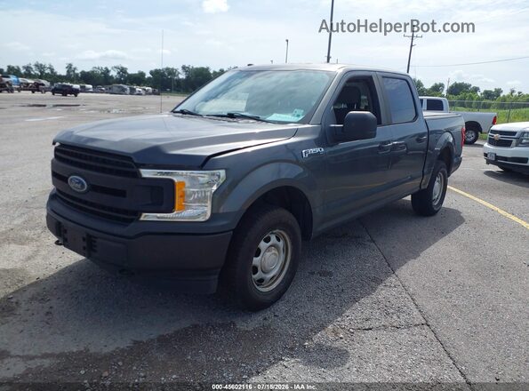 1FTEW1EB7JFD04946 2018 FORD F150 Gray Առջևի ձախ երեք քառորդ տեսարան