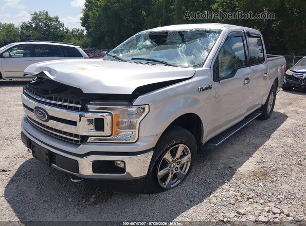 1FTEW1EB8JFA68579 2018 FORD F150 Silver წინა მარცხენა ხედი სამი მეოთხედიდან
