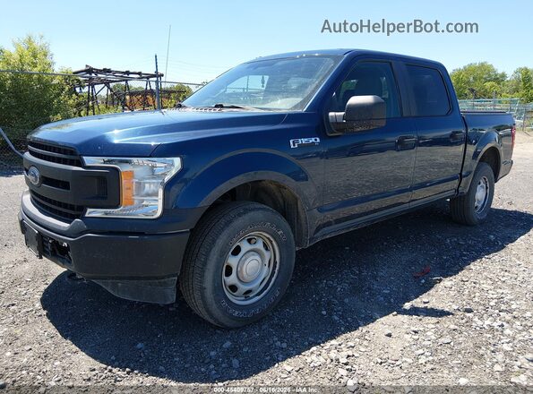 1FTEW1EB8JFD04986 2018 FORD F150 Blue Передня ліва чверть