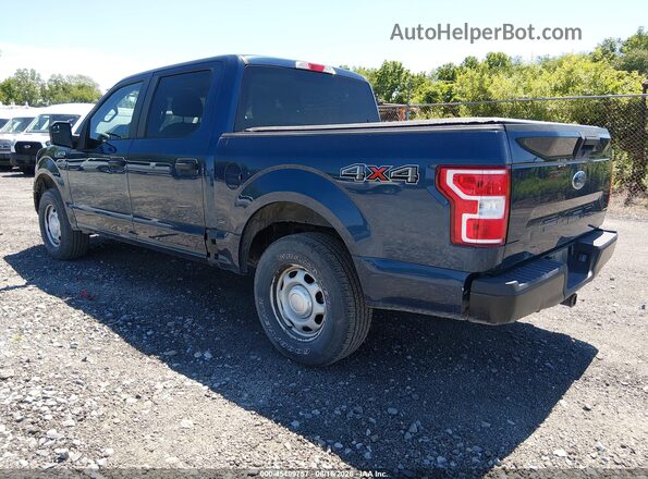 1FTEW1EB8JFD04986 2018 FORD F150 Blue Задня ліва чверть