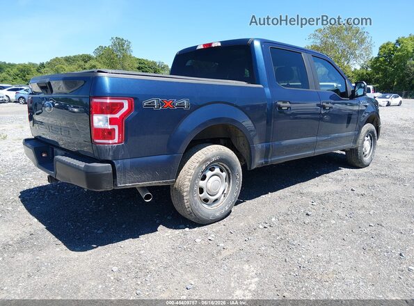 1FTEW1EB8JFD04986 2018 FORD F150 Blue Задня права чверть