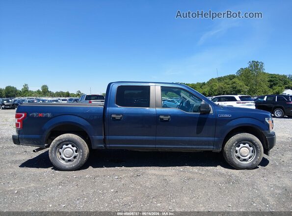 1FTEW1EB8JFD04986 2018 FORD F150 Blue Панорамний вид салону 360°