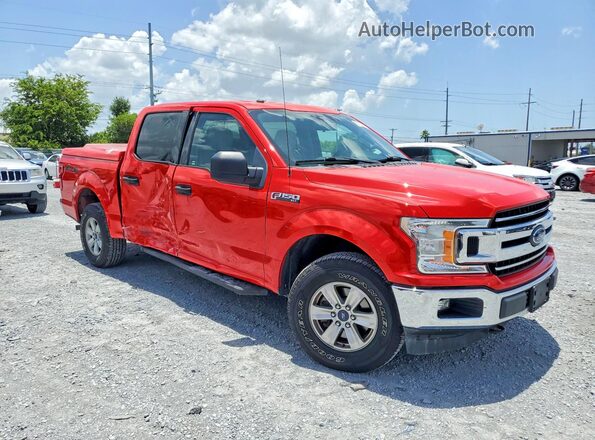 1FTEW1EB9JFB87712 2018 FORD F150 Красный Передняя правая четверть