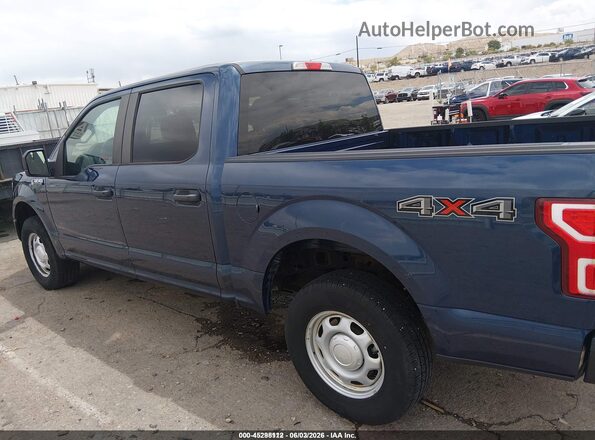 1FTEW1EB9JKE38333 2018 FORD F150 Blue Вид спереду