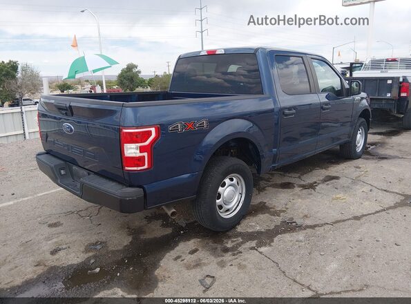1FTEW1EB9JKE38333 2018 FORD F150 Blue Задня права чверть