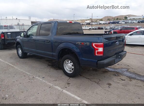 1FTEW1EB9JKE38333 2018 FORD F150 Blue Задня ліва чверть
