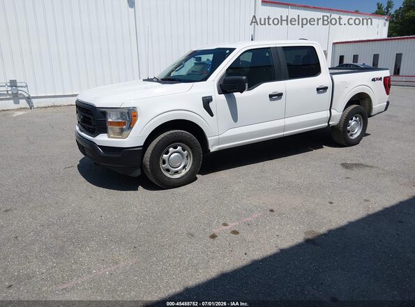 1FTEW1EB9MFB38448 2021 FORD F150 White Передня ліва чверть