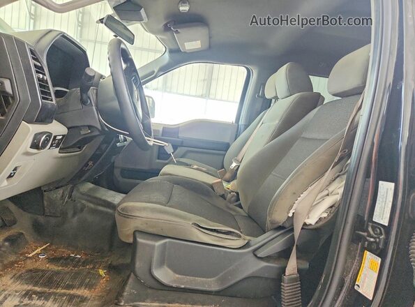 1FTEW1EBXLKD26465 2020 FORD F150 Black Front interior view