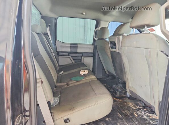 1FTEW1EBXLKD26465 2020 FORD F150 Black Rear seats view