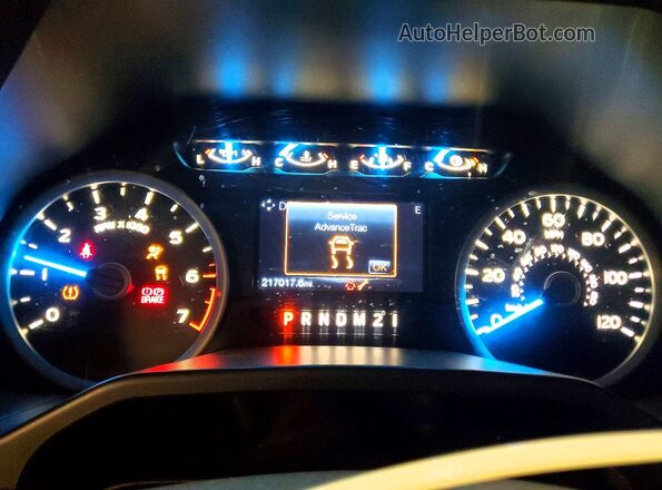 1FTEW1EF0GFA61752 2016 FORD F150 Black Instrument cluster view