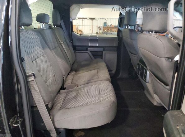 1FTEW1EF0GFA61752 2016 FORD F150 Black Rear seats view
