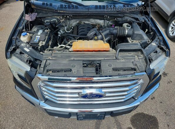 1FTEW1EF0GFA61752 2016 FORD F150 Black Rear interior view