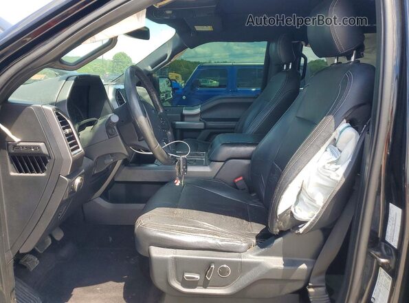 1FTEW1EF0GFC54810 2016 FORD F150 Black Front interior view