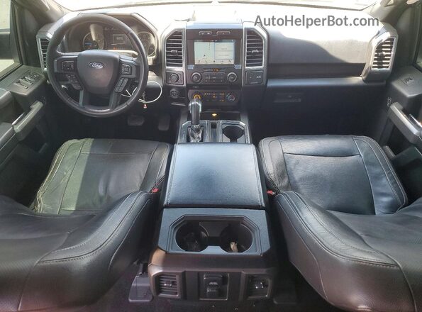 1FTEW1EF0GFC54810 2016 FORD F150 Black Dashboard view