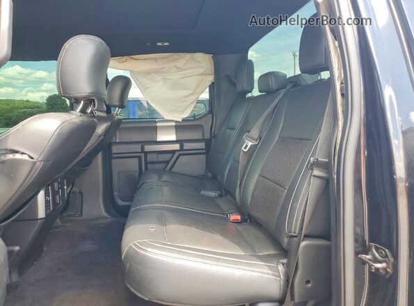 1FTEW1EF0GFC54810 2016 FORD F150 Black Rear seats view