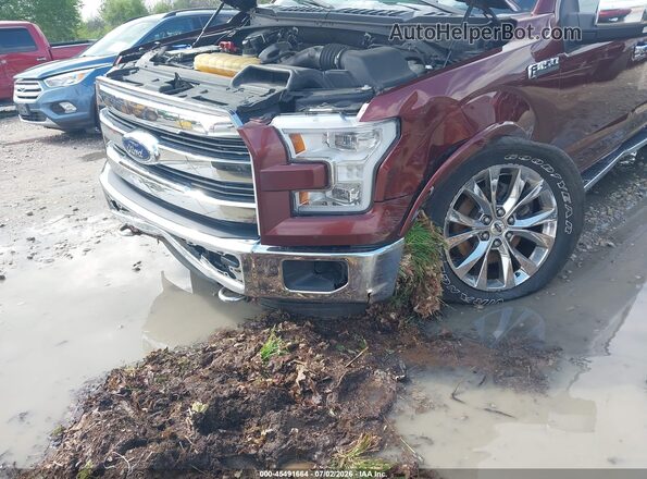 1FTEW1EF0HFA06901 2017 FORD F150 Maroon Vista frontal
