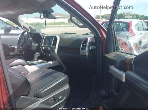1FTEW1EF0HFA06901 2017 FORD F150 Maroon Vista interior delantera