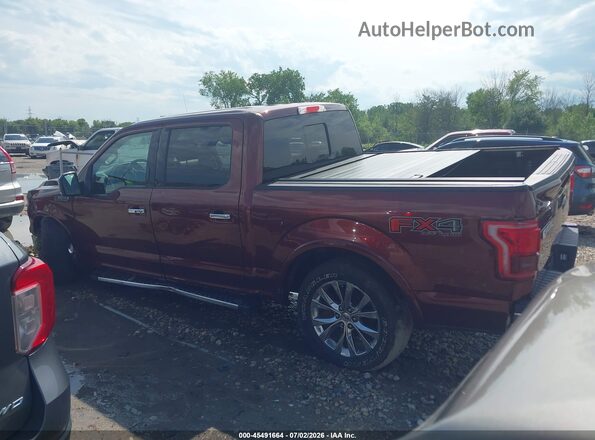 1FTEW1EF0HFA06901 2017 FORD F150 Maroon Vista interior de 360 grados