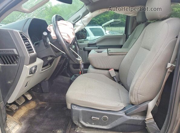 1FTEW1EF1GFA25083 2016 FORD F150 Gray წინა სალონის ხედი