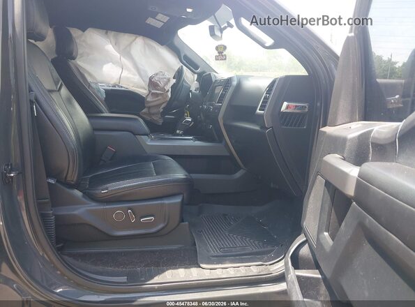 1FTEW1EF1GFB04754 2016 FORD F150 Gray Front interior view