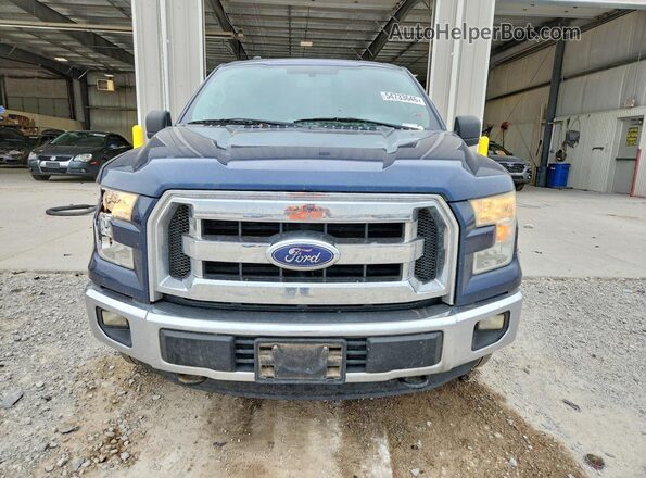 1FTEW1EF1GKF06748 2016 FORD F150 Blue Vista frontal