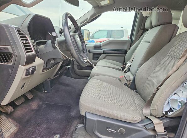 1FTEW1EF1GKF06748 2016 FORD F150 Blue Vista interior delantera