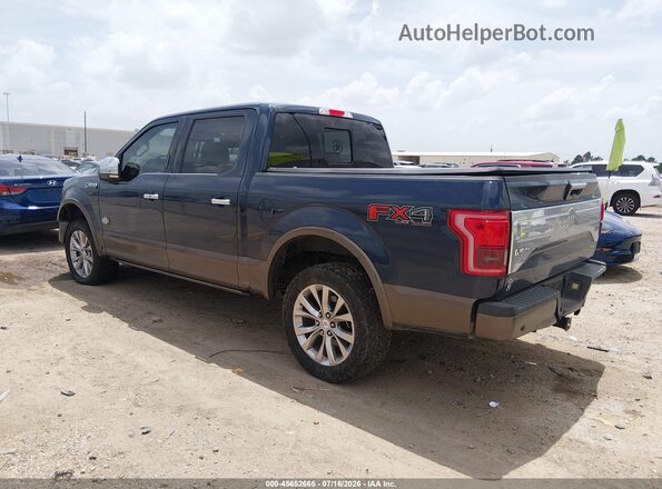 1FTEW1EF1HFA09757 2017 FORD F150 Синий Задняя левая четверть