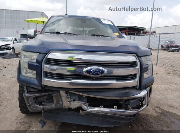 1FTEW1EF1HFA09757 2017 FORD F150 Синий Вид щитка приборов