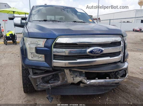 1FTEW1EF1HFA09757 2017 FORD F150 Синий Вид спереди