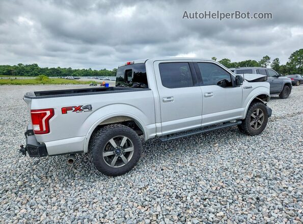 1FTEW1EF1HFA19463 2017 FORD F150 Silver Tył prawy