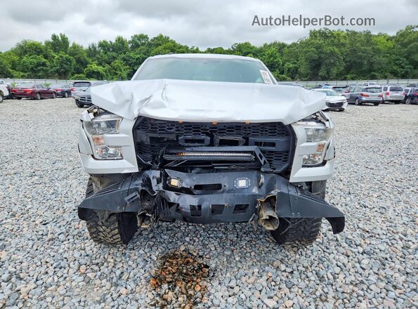 1FTEW1EF1HFA19463 2017 FORD F150 Silver Widok z przodu