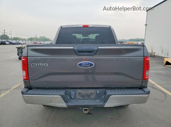 1FTEW1EF1HFC62819 2017 FORD F150 Gray Вид ззаду