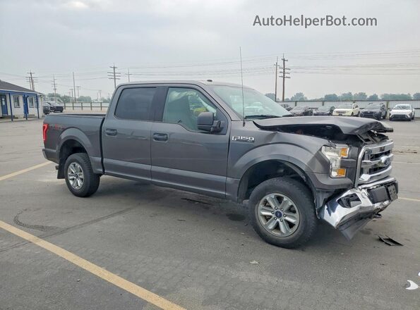 1FTEW1EF1HFC62819 2017 FORD F150 Gray Передня права чверть