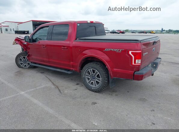 1FTEW1EF1HKD41866 2017 FORD F150 Красный Задняя левая четверть