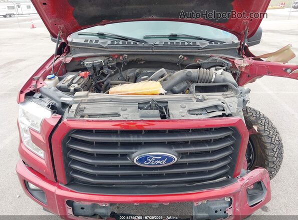 1FTEW1EF1HKD41866 2017 FORD F150 Красный Вид сзади