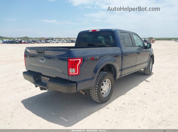 1FTEW1EF1HKE26299 2017 FORD F150 Dark Blue Задняя правая четверть