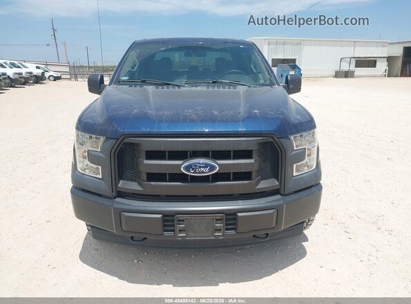 1FTEW1EF1HKE26299 2017 FORD F150 Dark Blue Вид задней части салона